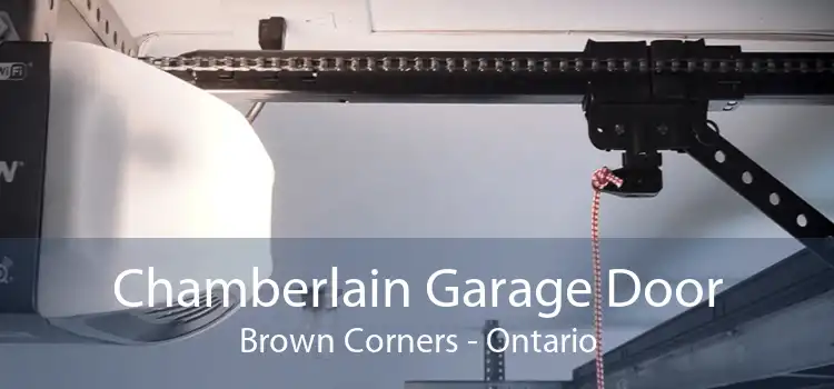 Chamberlain Garage Door Brown Corners - Ontario
