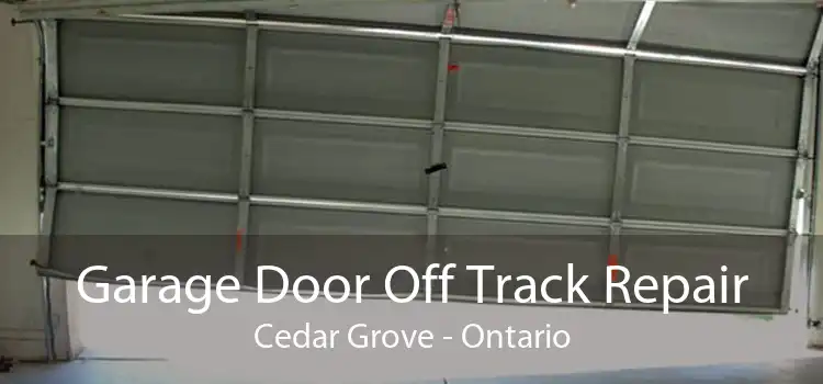 Garage Door Off Track Repair Cedar Grove - Ontario