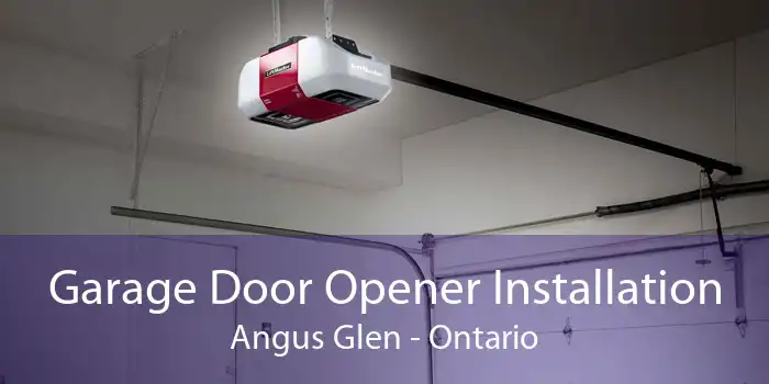 Garage Door Opener Installation Angus Glen - Ontario