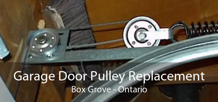 Garage Door Pulley Replacement Box Grove - Ontario