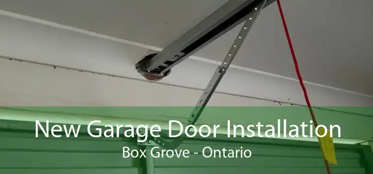 New Garage Door Installation Box Grove - Ontario